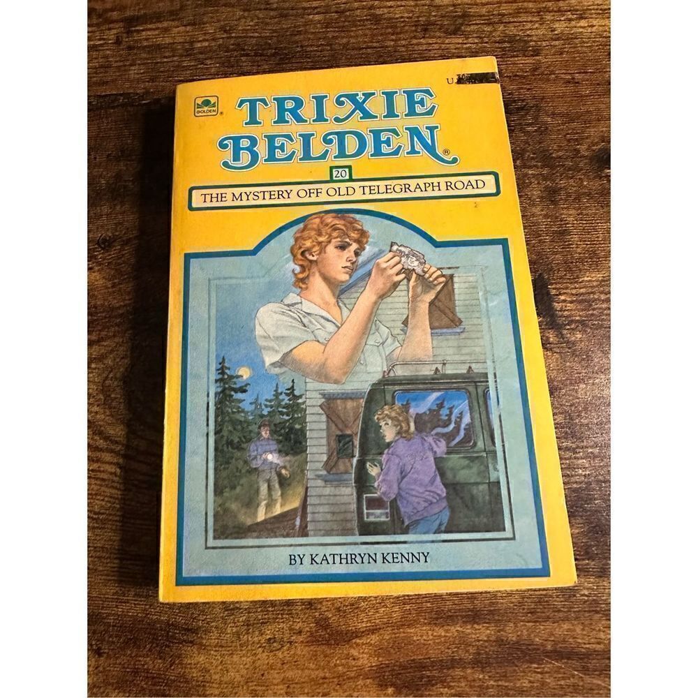 Trixie Belden #20 The Mystery Off Old Telegraph Road Paperback 1985 Oval Kenny
